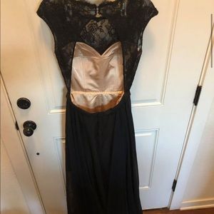 La femme black prom dress